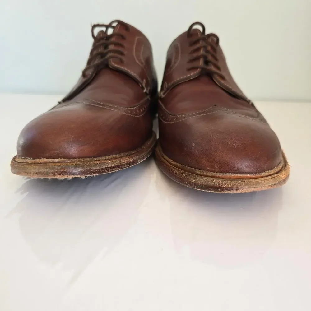 Johnston & Murphy Shoes Men's 11M Brown Leather Wingtip Oxfords Dress Career